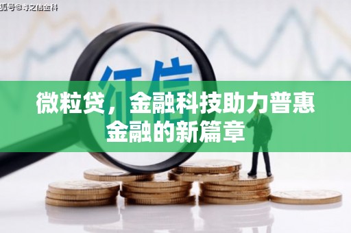 宜城微粒贷，金融科技助力普惠金融的新篇章