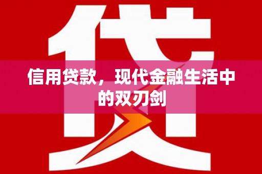 宜城信用贷款，现代金融生活中的双刃剑