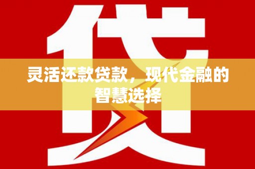 宜城灵活还款贷款，现代金融的智慧选择