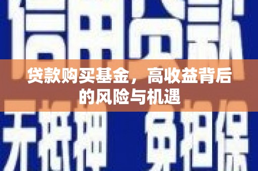 宜城贷款购买基金，高收益背后的风险与机遇