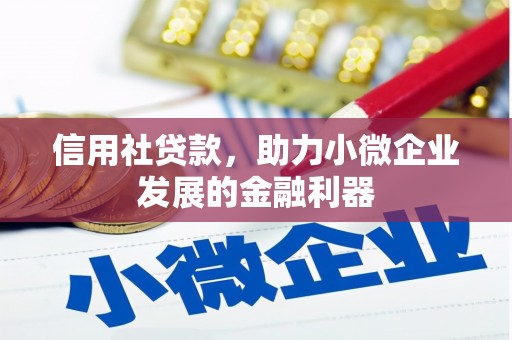 宜城信用社贷款，助力小微企业发展的金融利器