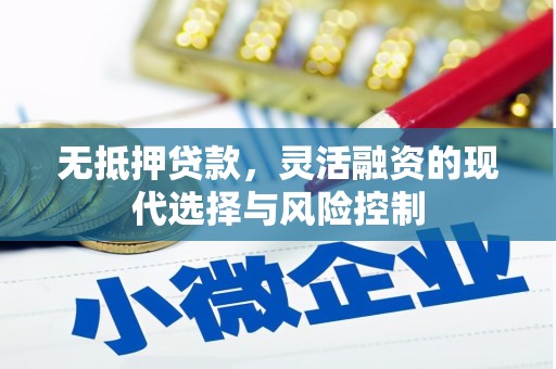 宜城无抵押贷款，灵活融资的现代选择与风险控制