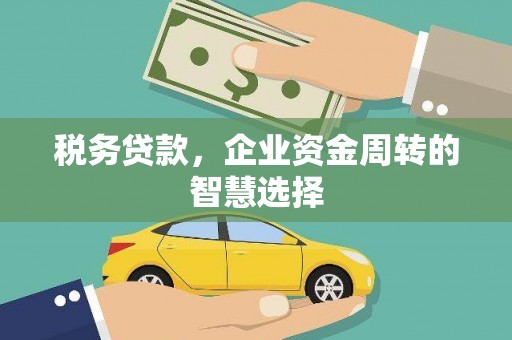 宜城税务贷款，企业资金周转的智慧选择