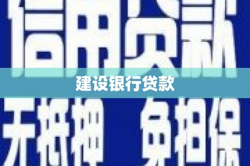 宜城建设银行贷款
