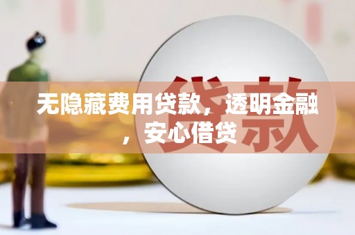 宜城无隐藏费用贷款，透明金融，安心借贷