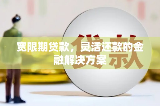 宜城宽限期贷款，灵活还款的金融解决方案