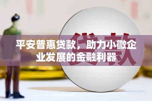 宜城平安普惠贷款，助力小微企业发展的金融利器