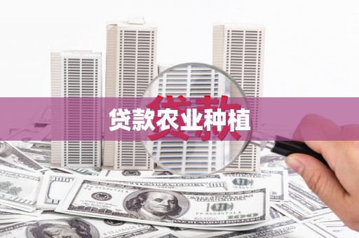 宜城贷款农业种植
