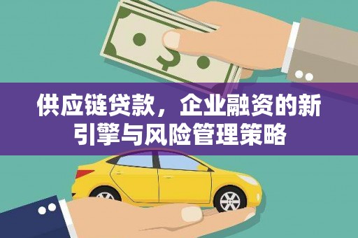 宜城供应链贷款，企业融资的新引擎与风险管理策略