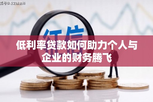 宜城低利率贷款如何助力个人与企业的财务腾飞