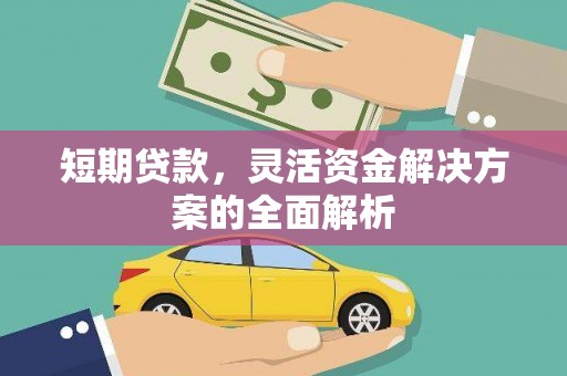 宜城短期贷款，灵活资金解决方案的全面解析