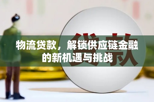 宜城物流贷款，解锁供应链金融的新机遇与挑战