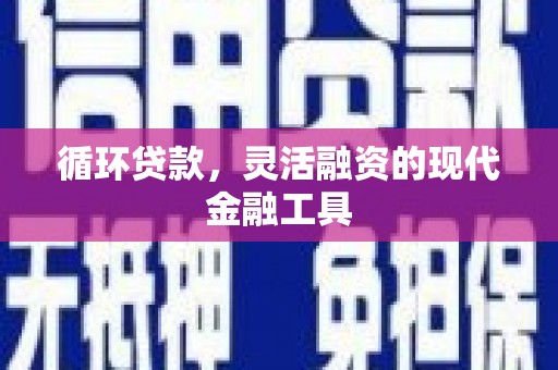 宜城循环贷款，灵活融资的现代金融工具