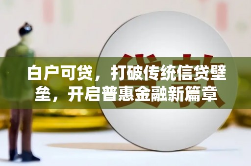 宜城白户可贷，打破传统信贷壁垒，开启普惠金融新篇章