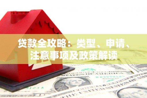 宜城贷款全攻略：类型、申请、注意事项及政策解读